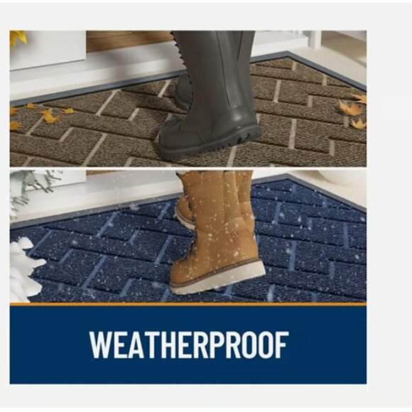 OLANLY Rug Entrance Mat Front Doormat Indoor Outdoor Heavy Duty Commercial Mats - Picture 4 of 8